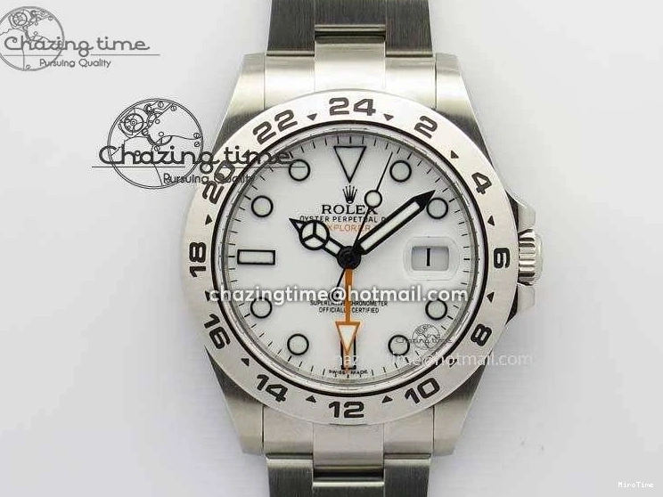 MiroTime 0412 Explorer II 42mm 216570 1:1 Noob Best Edition White Dial A3187 (Correct Hand Stack) Sophisticated 3837